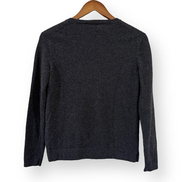 Polo Ralph Lauren Womens XS Merino Wool Cashmere Crewneck Sweater Charcoal Gray - Picture 7 of 9